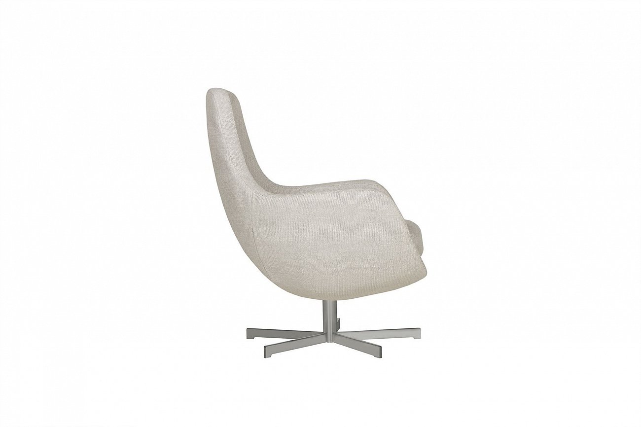 Кресло STEFANI на вращающемся основании молочное SITS STEFANI 192345 Серый  - Вид №2