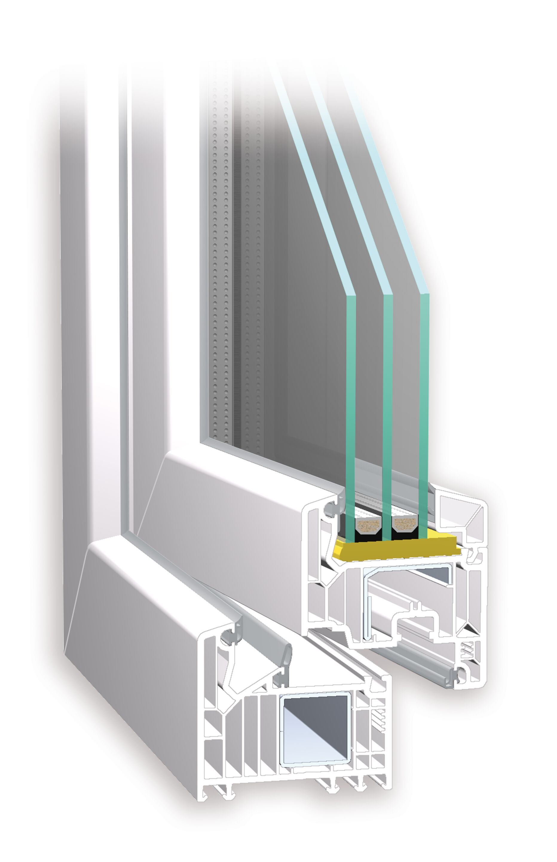 ПВХ створки окна Veka SOFTLINE 82 ARCH-00149520 - Вид №5