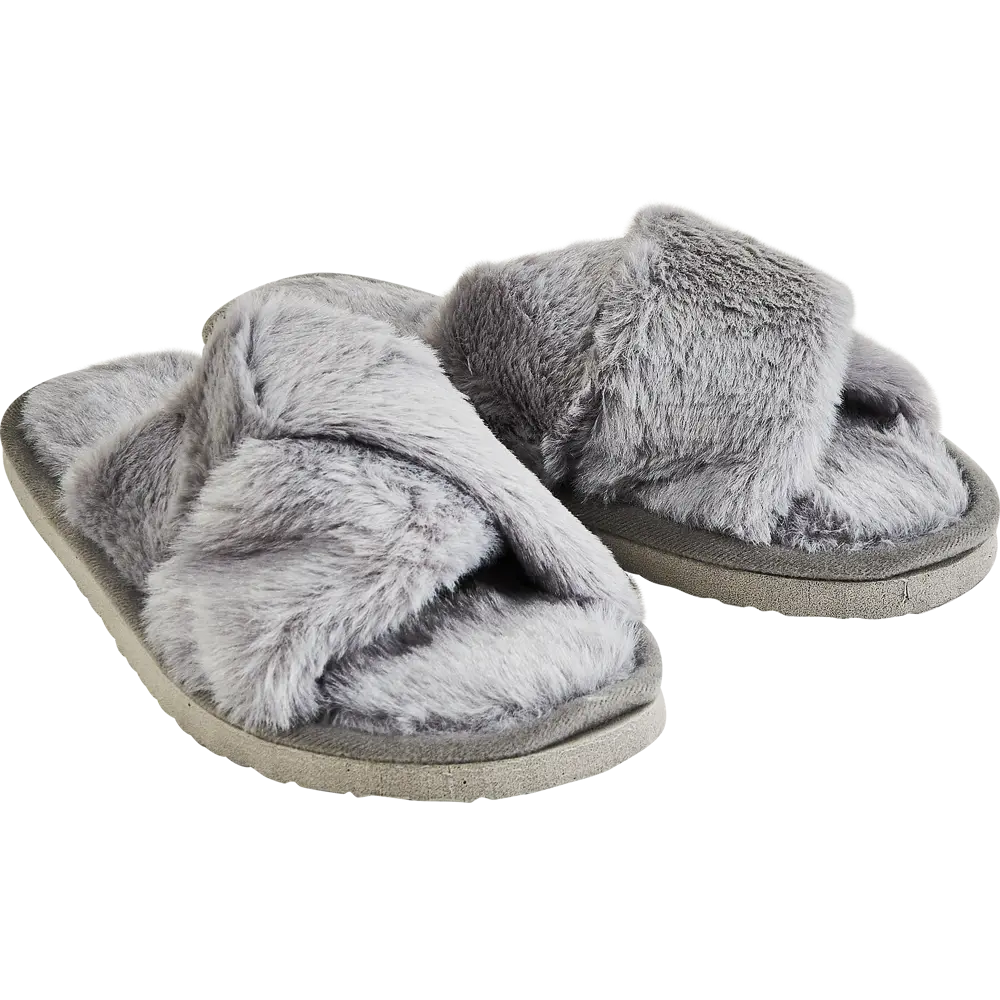 Тапочки домашние женские Модель 2 размер 40-41 цвет серый Santreyd STLM-2105820