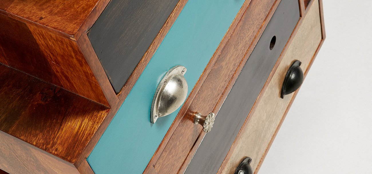 Комод в прихожую с 6 ящиками разноцветный Collin BARCELONA DESIGN ДИЗАЙНЕРСКИЕ, КОМОДЫ COLLIN 148701 Коричневый;разноцветный  - Вид №3