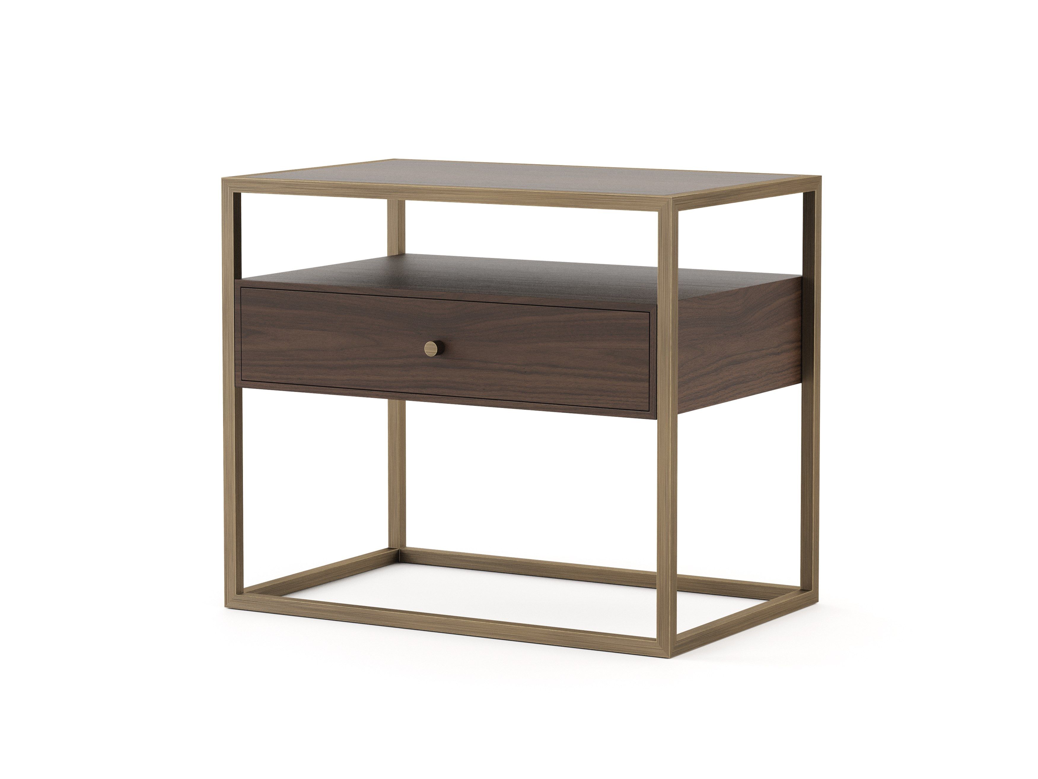 Прямоугольная прикроватная тумбочка из шпона с ящиками Stylish Club мост ARCH-00103665 - Вид №23