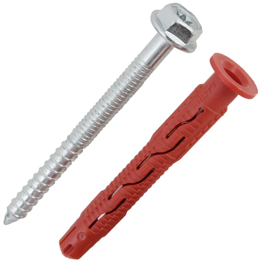 Дюбель фасадный Hilti HRD-H 10x80 мм нейлон/оцинкованная сталь цвет красный 4 шт. 82656576 STLM-2014546  - Вид №1
