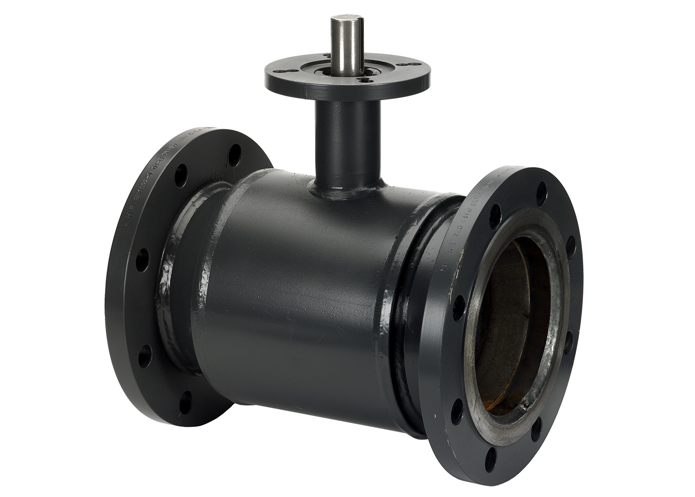 Danfoss JiP Premium FF фланцевый (фланцы на PN = 25 бар) с фланцем под ручной редукторный привод или электропривод JIP Premium FF Кран шар Ду150 Ру25 б/пр 065N0352G 