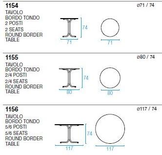 emu Круглый складной стальной стол sun-id-1426547 - Вид №8