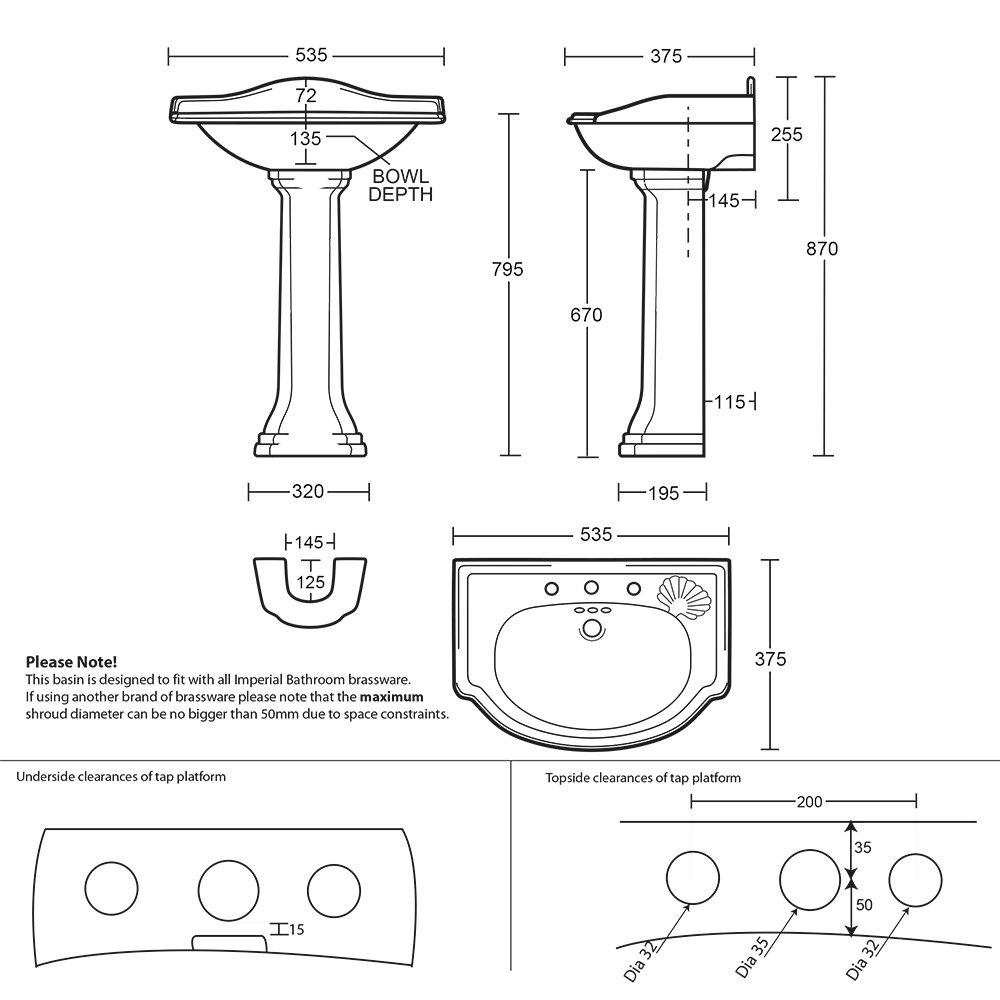IMSR123 Пьедестал Хейфорда для малого бассейна Heyford Imperial  - Вид №2