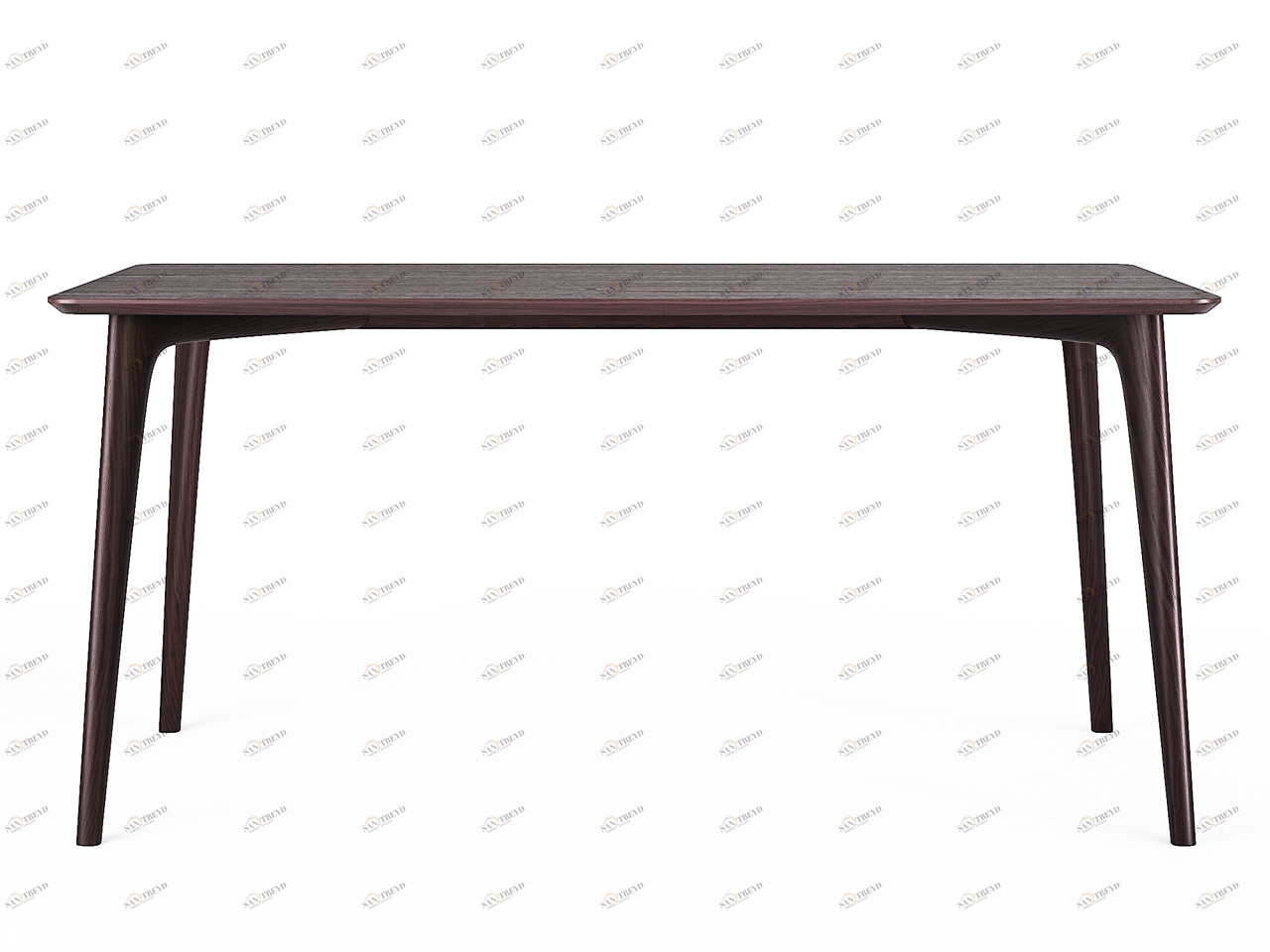 Обеденный стол прямоугольный дуб венге 160 см Iggy THE IDEA  210046 Венге;черный 