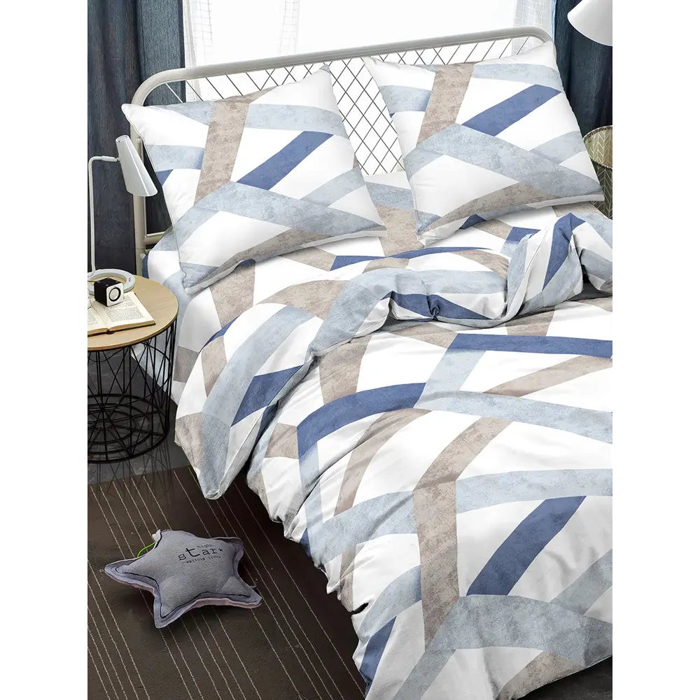 Комплект постельного белья Amore Mio Фирст евро полисатин разноцветный STLM-2107622 - Вид №6