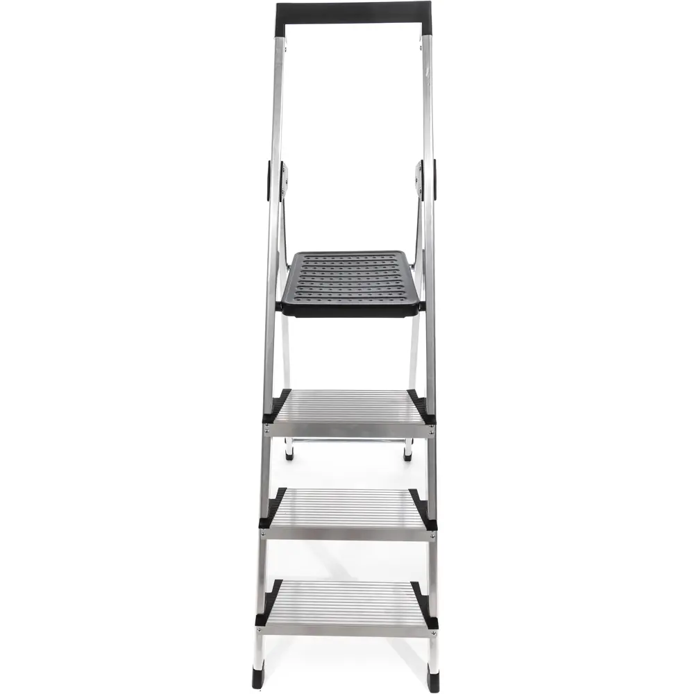 Стремянка Zalger 4-ступенчатая алюминиевая с лотком для инструментов 89386894 STLM-1541528 - Вид №3