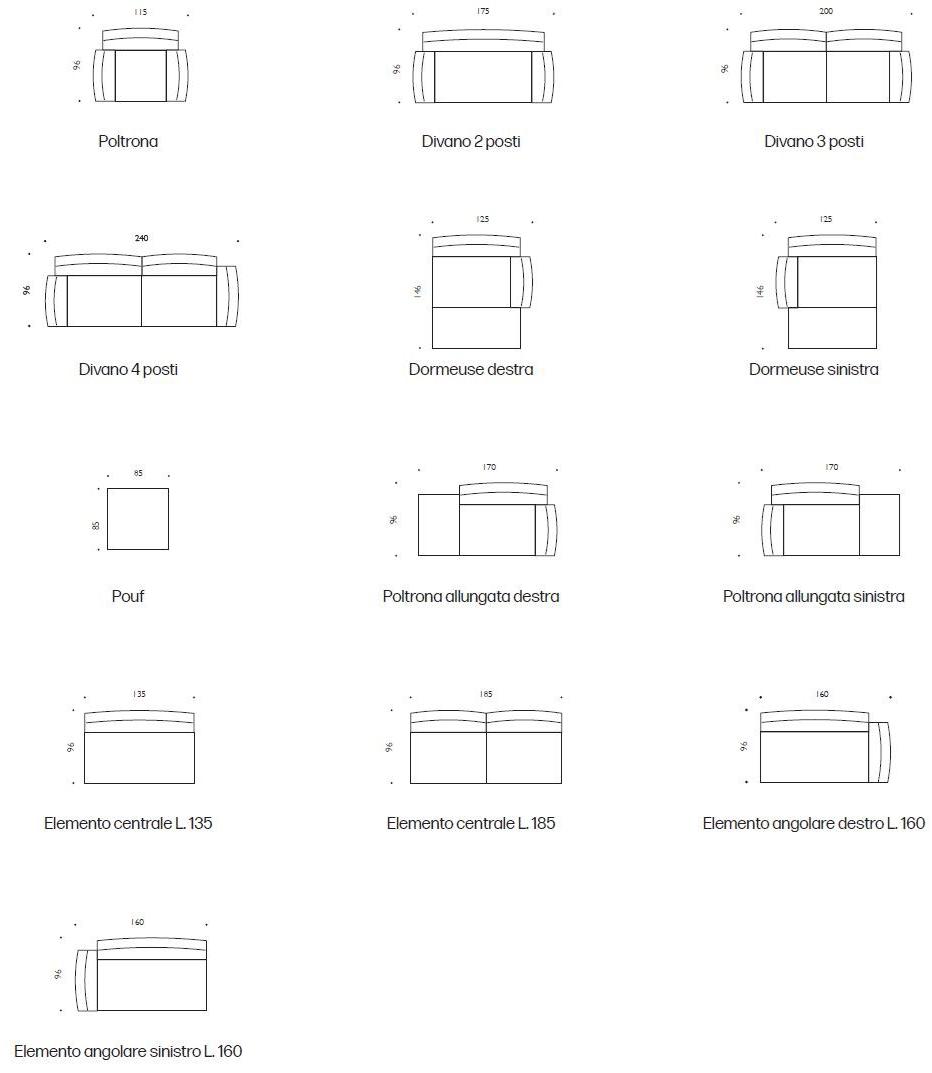 Driade Модульный тканевый диван Neil sun-id-1424296 - Вид №3