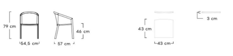 Обеденный стул с алюминиевой спинкой MY YOUR Push ARCH-00004915 - Вид №3