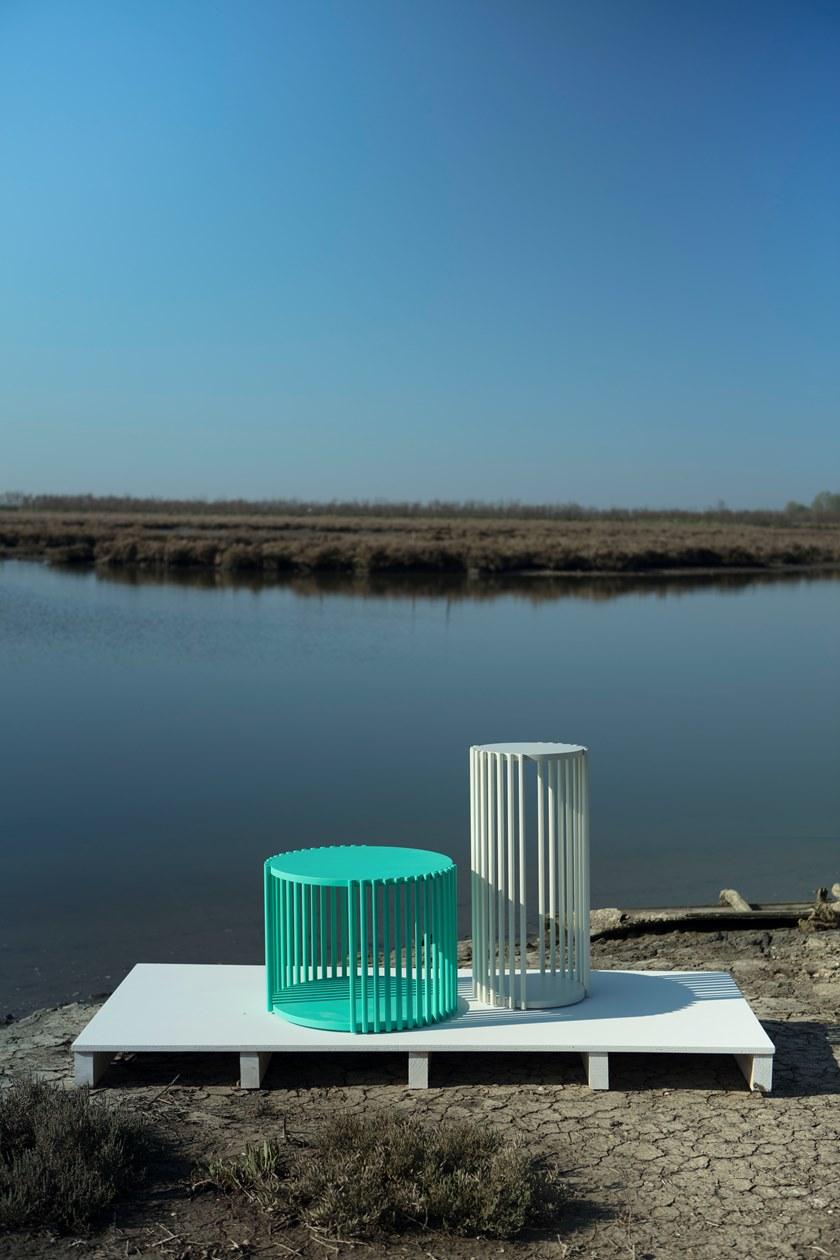 Medulum Низкий круглый журнальный столик из ореха Palafitte Pal.30 / pal.40  - Вид №5