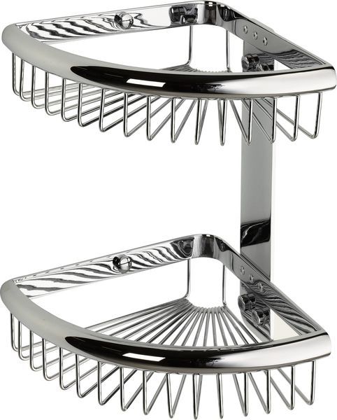 H226LATON/CR Sanibano, решетка угловая 2-х уровневая, цвет хром 