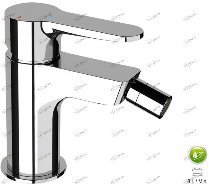 Remer Rubinetterie Смеситель для биде, устанавливаемый на столешницу, со сливным клапаном Winner eco We 21 lt8