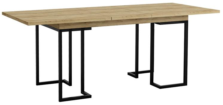 1754 Стол раскладной обеденный Loft 160 Дуб натур R-HOME 4003604h_Натур - Вид №1