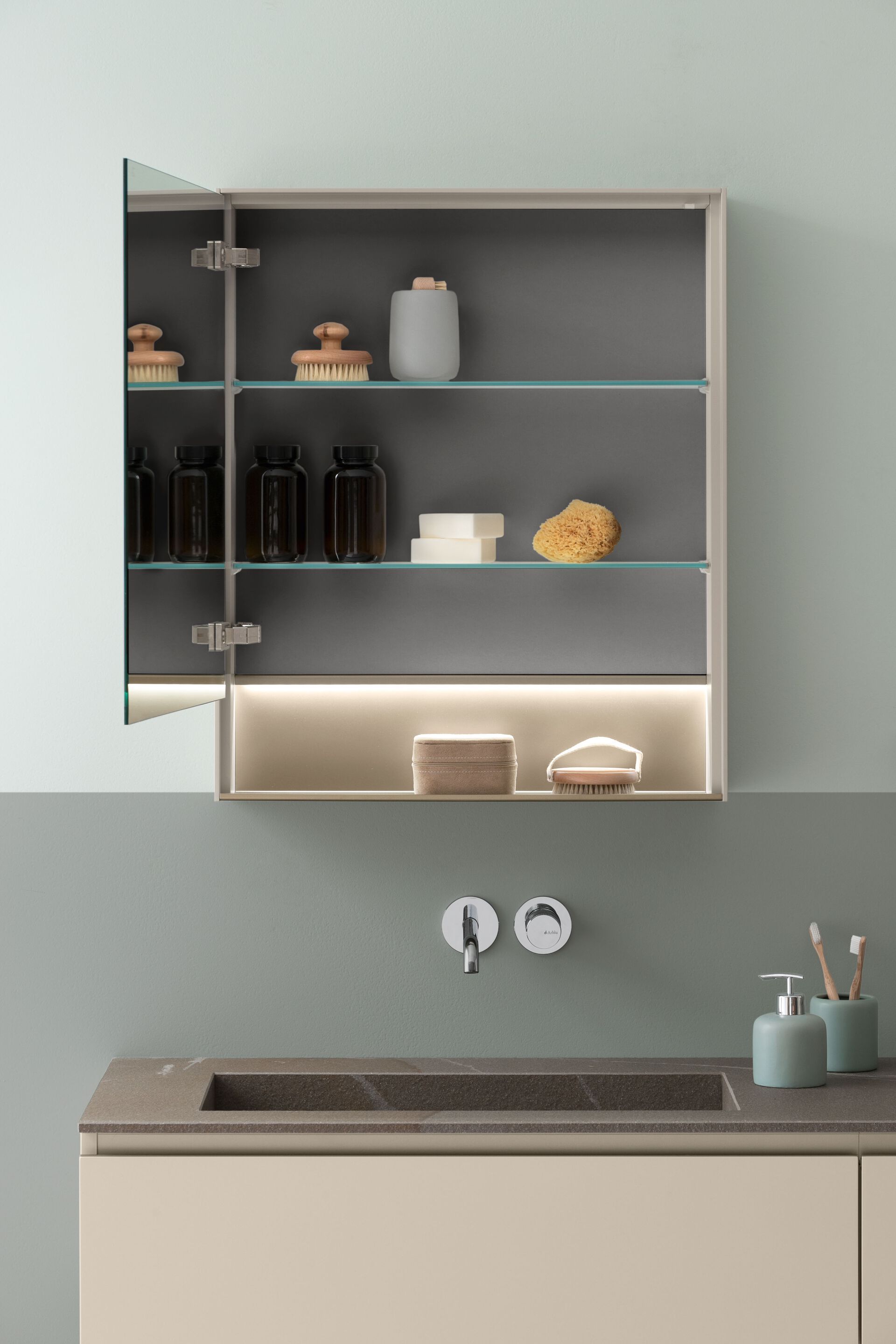 Двойной шкаф для раковины из гидро-масляного шпона ARBLU Dress System ARCH-00102583 - Вид №3