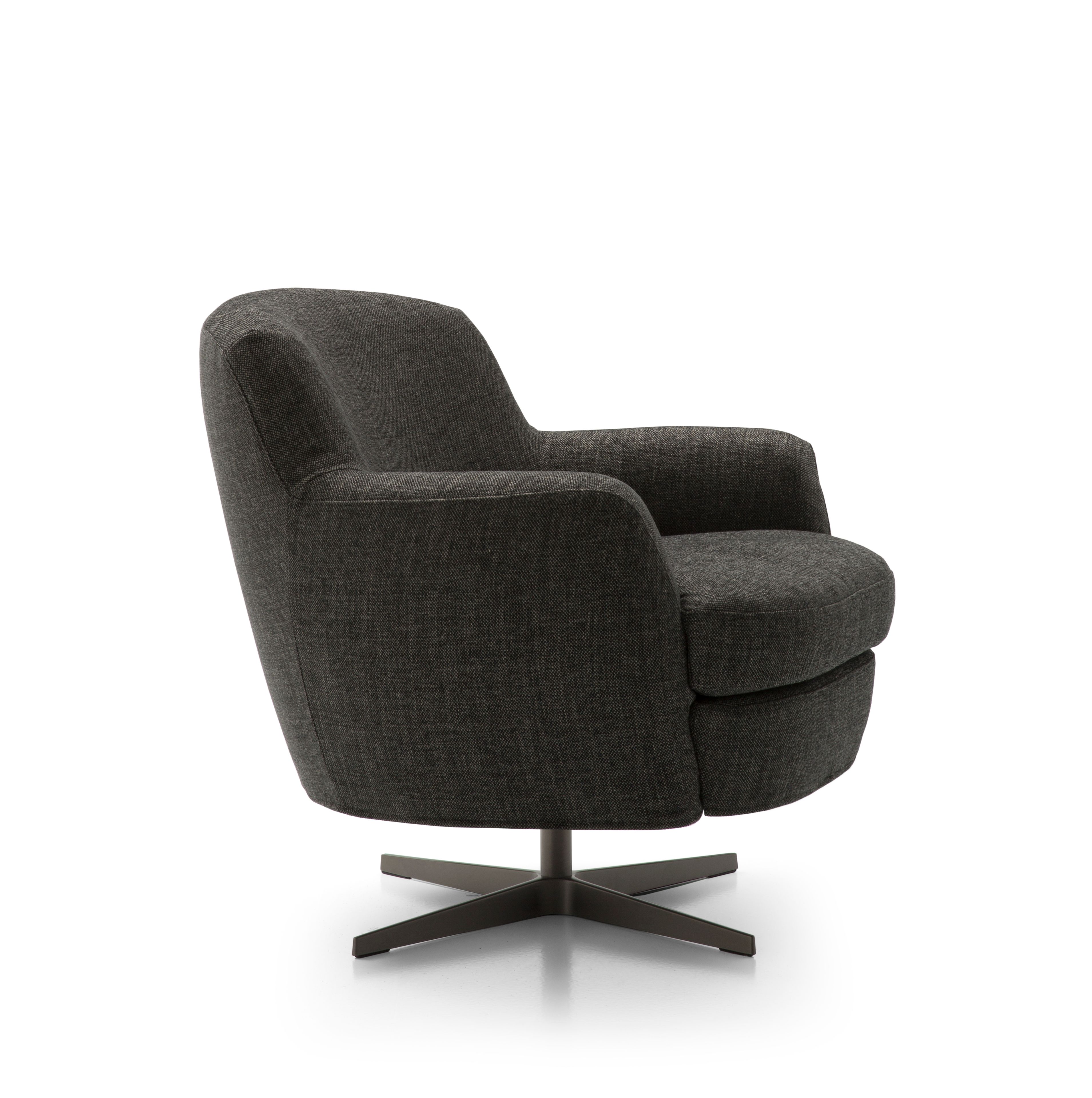 Тканевое вращающееся кресло с подлокотниками BODEMA CAROL ARCH-00036108 - Вид №1