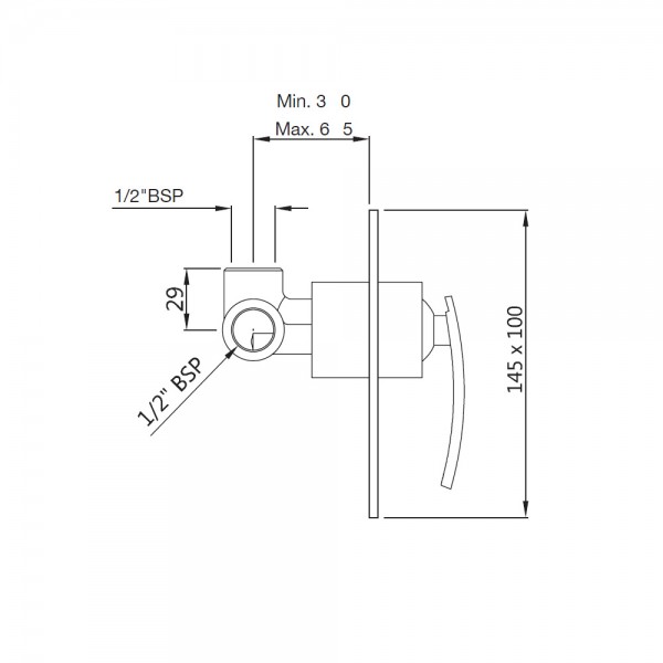 SIG-WHM-41139 Смеситель настенный Artize Signac Матовый белый  - Вид №1