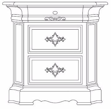 Arvestyle Прикроватная тумбочка из массива дерева с ящиками Dogi Ks-e613 - Вид №2