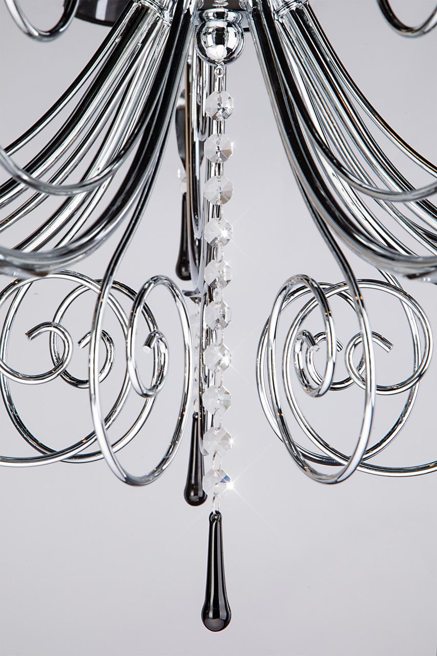 Подвесная люстра Bogates Marselle 281/7 Strotskis BOGATES ДИЗАЙНЕРСКИЕ, MARSELLE 187326 Черный  - Вид №1