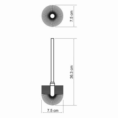 K-026 Щетка для унитаза запасная WasserKRAFT  - Вид №1