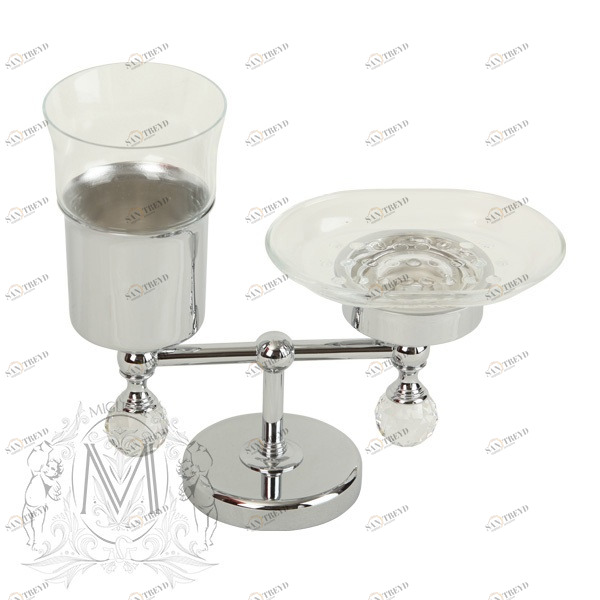 Держатель стакана и мыльницы настольный MIGLIORE Amerida ML.AMR-60.410.CR хром 