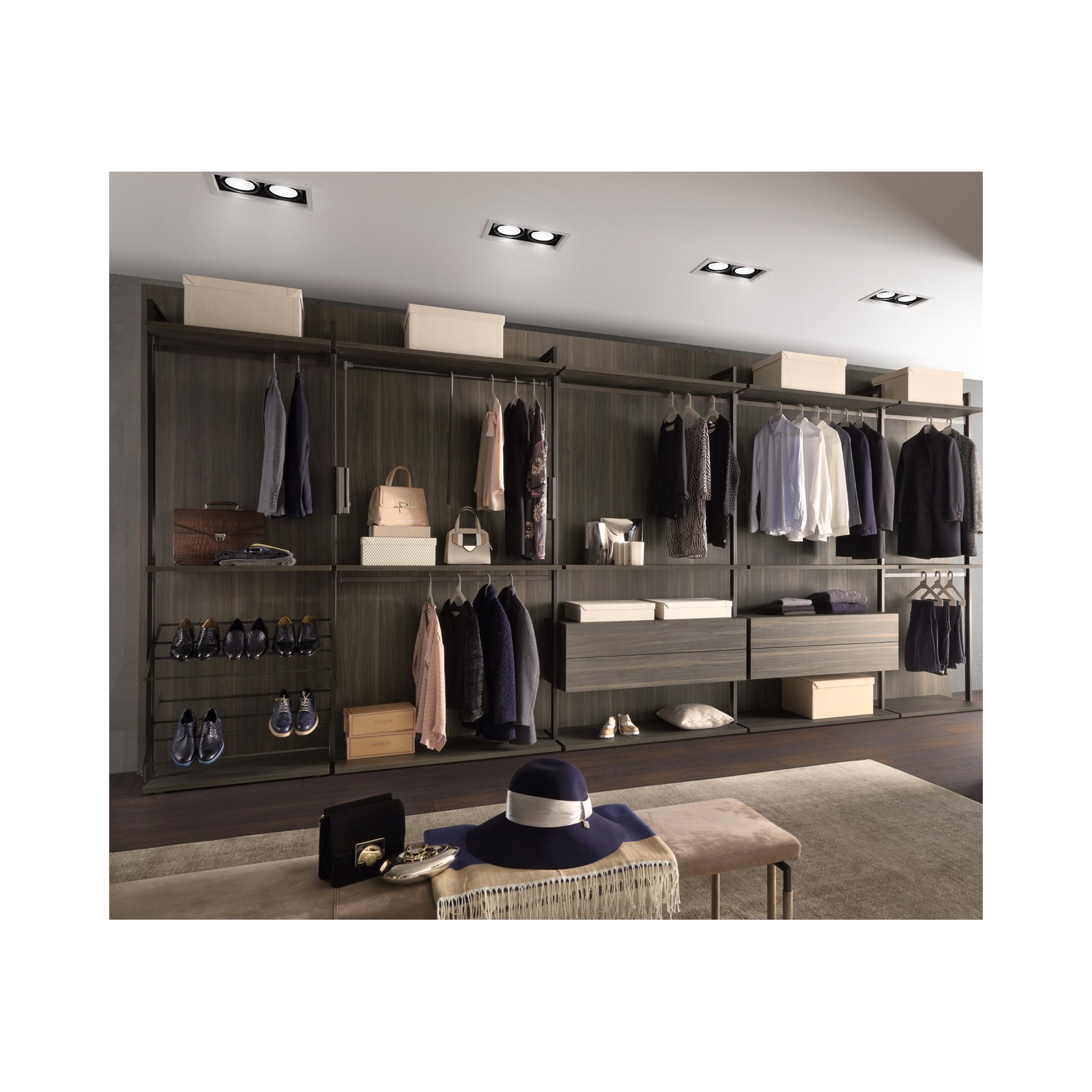 Гардеробная открытая / Loft Olivieri sun-id-373817 - Вид №1