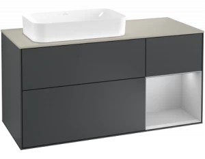 Villeroy&Boch Тумба под раковину Прямоугольная версия F283GJHG Finion Midnight Blue Matt Lacquer