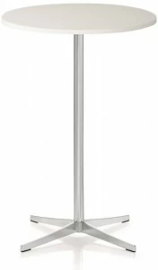 ZÜCO Круглый высокий стол из мдф и основание из хромированной стали Perillo tavola Pr 530