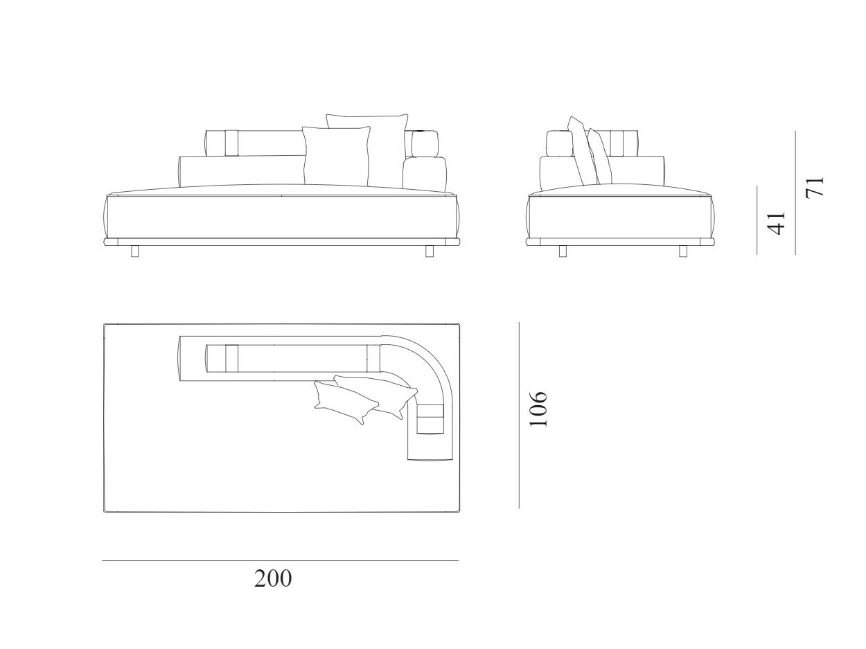 Ткань сад Dormeuse Exteta Panarea ARCH-00083656 - Вид №28