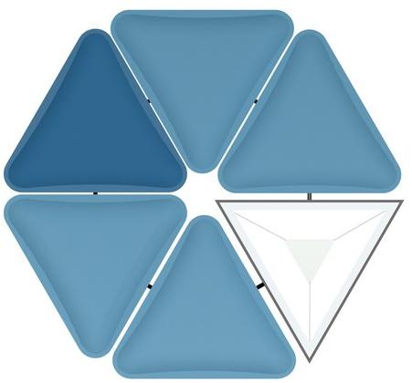 Quadrifoglio Подвесная акустическая панель из ткани Lightsound sun-id-1469116 - Вид №4