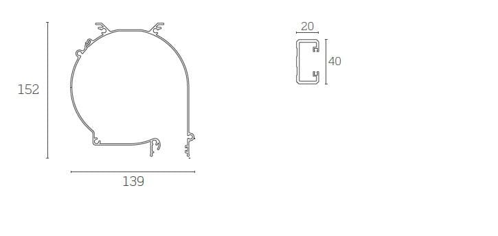 Горизонтальная раздвижная наружная палатка Mv Line горизонтальные навесы ARCH-00136554 - Вид №2