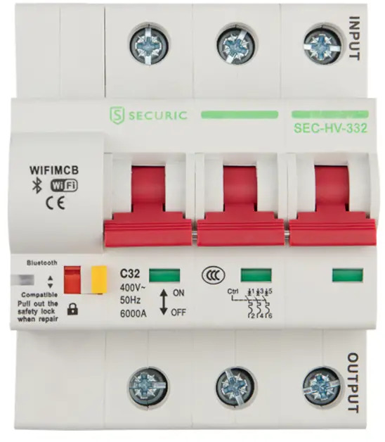 90493124 Автоматический выключатель Securic SEC 3P C32 А 6 кА STLM-0250963