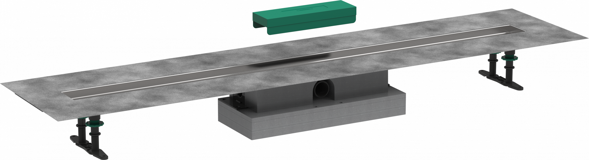 56021180 uBox universal Комплект для плоского монтажа - 1200 для отделочных комплектов душевых желобов Hansgrohe 