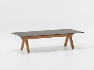 Kettal Прямоугольный журнальный столик из алюминия Vieques