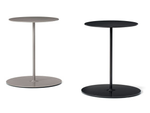 Круглый металлический садовый журнальный столик