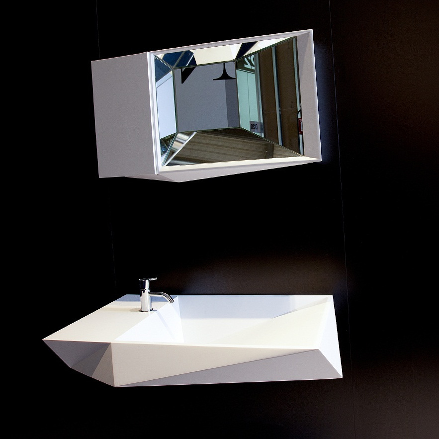 46708 Подвесная раковина настенная овальная Rapsel  белая  - Вид №2