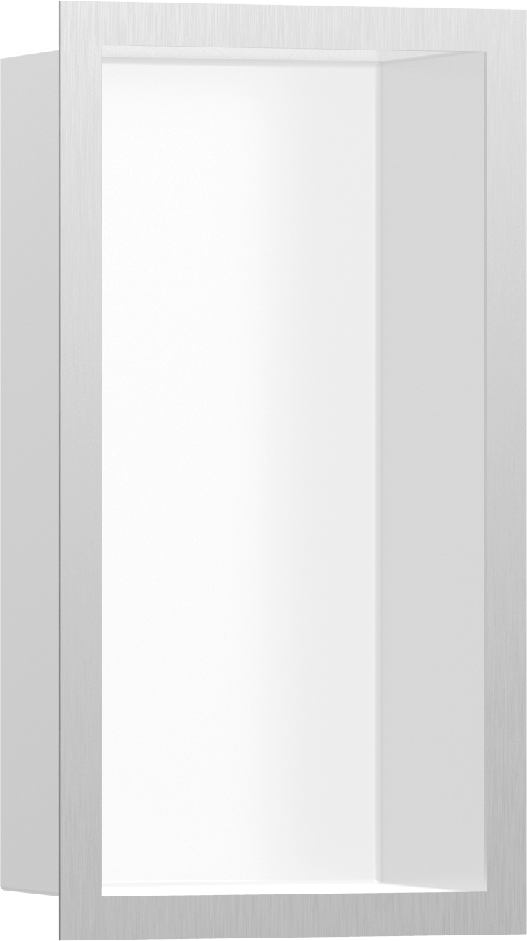 56096800 XtraStoris Individual Стеновая ниша Matt White с дизайнерской рамкой 300/150/100 Hansgrohe 