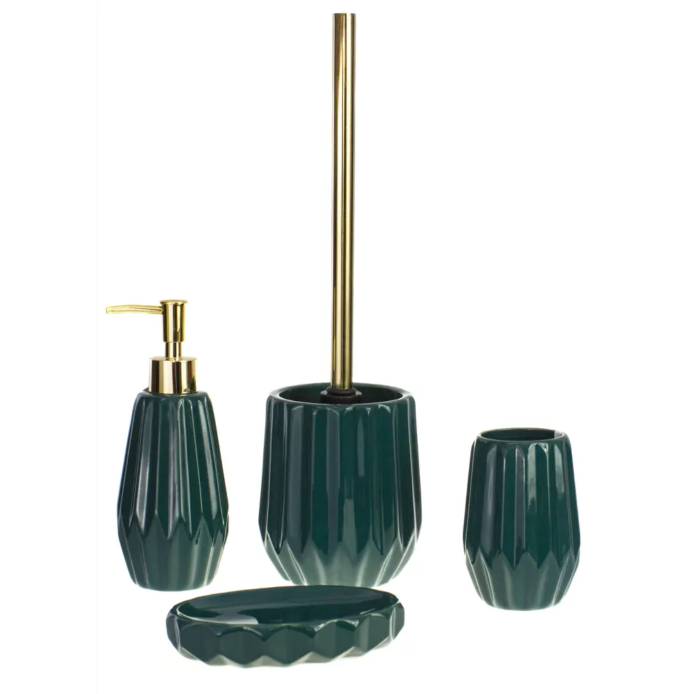 Ёршик для унитаза Emerald цвет изумрудный PROFFI HOME STLM-2052788 - Вид №3