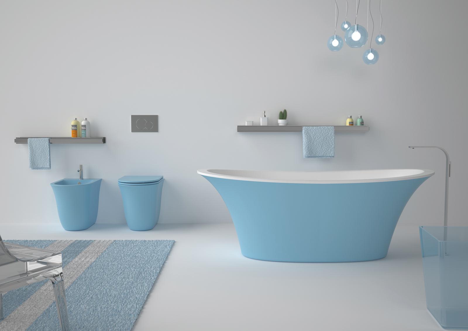 VAFL0 Акриловая ванна отдельностоящая GSG CERAMIC Flut - Вид №5