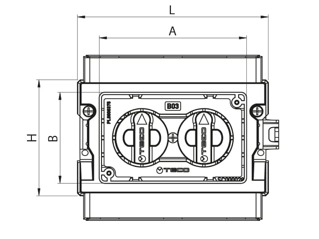 Комплект с двойным запорным устройством TECO K4 ARCH-00131141 - Вид №10