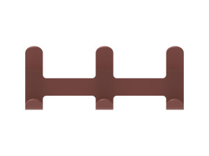 Стальная настенная вешалка с порошковым покрытием