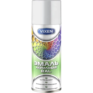 Эмаль аэрозольная акриловая цвет белый глянец 0.52 л