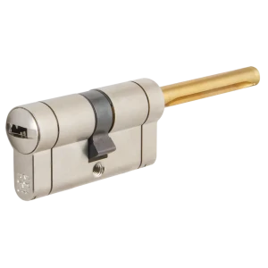 Цилиндр Mottura Champions 48 C48P513101C5, 46x10x26 мм, ключ/шток, цвет матовый никель, без вертушки 82393159 STLM-2063370