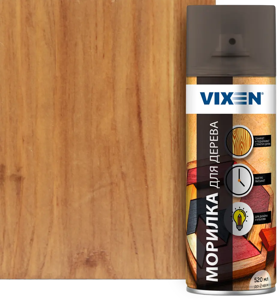 82432397 Морилка для дерева Vixen 520 мл цвет тёмный дуб STLM-0859768