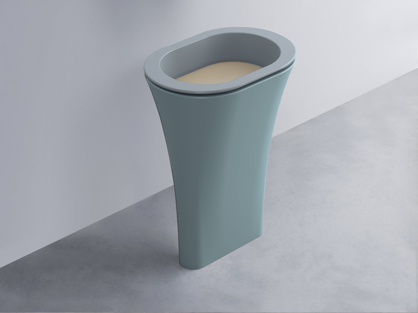 AMLA65-BR+AMPILO-AV+AMCOLO-PL Раковина Amedeo Ovale отдельностоящая cielo Enjoy + Amedeo Ceramica Cielo