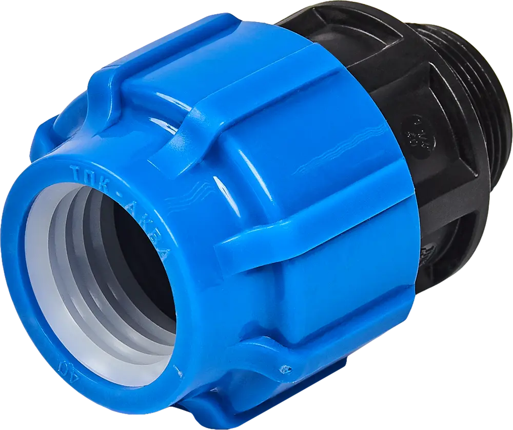 Муфта комбинированная Политэк 40х1 1/4" для полиэтиленовых труб 82382564