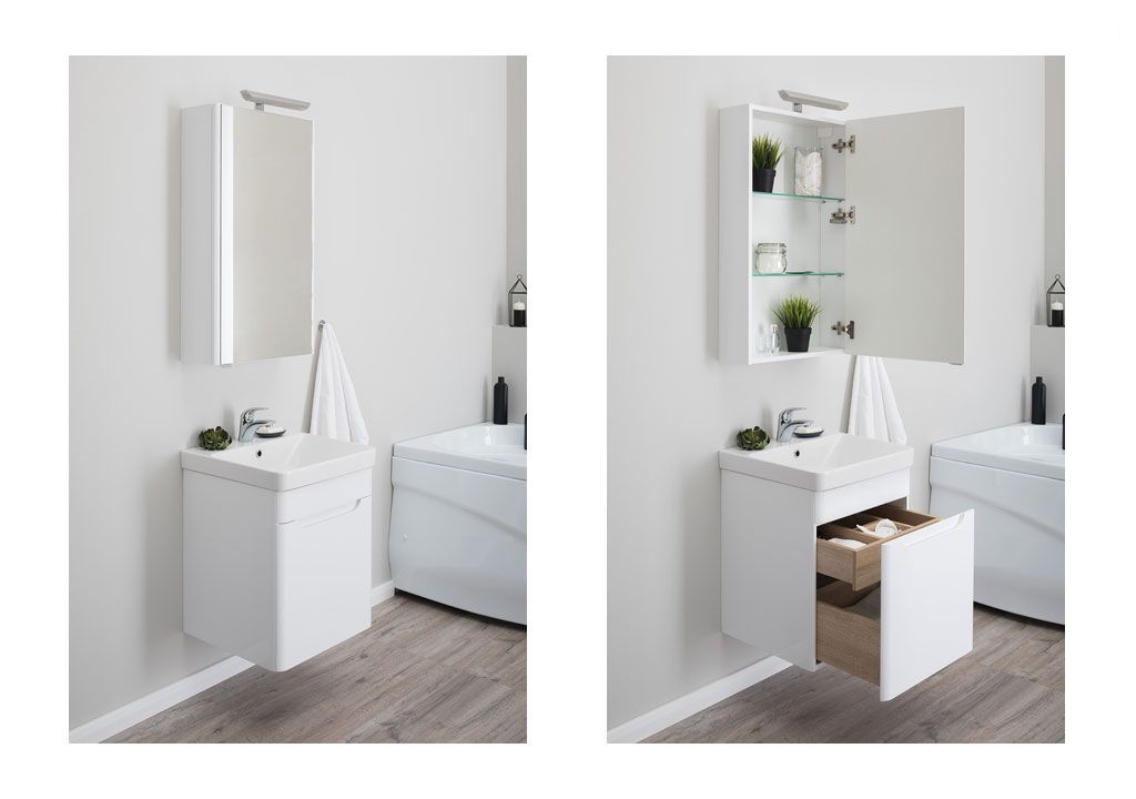 Тумба с раковиной Aquanet София 50 белый 0020174500182310 - Вид №5