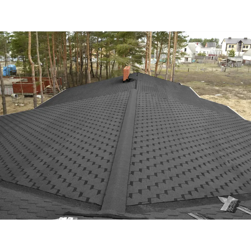 Гибкая черепица Docke Pie Евразия шестигранник серый 3 м² DÖCKE STLM-2008759 - Вид №6