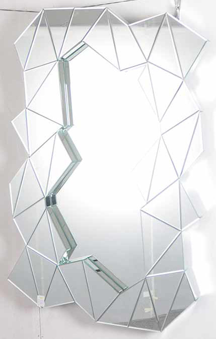 Зеркало настенное с фацетом 140х92,5 см серебряное Mirror Clear DELIGHT COLLECTION ДИЗАЙНЕРСКИЕ 00-3882986 Серебро  - Вид №1