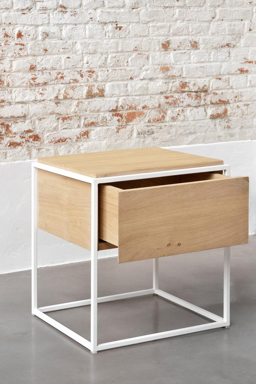 Ethnicraft Прямоугольная прикроватная тумбочка из дуба с ящиками Monolit 26869/26868/26870 - Вид №6